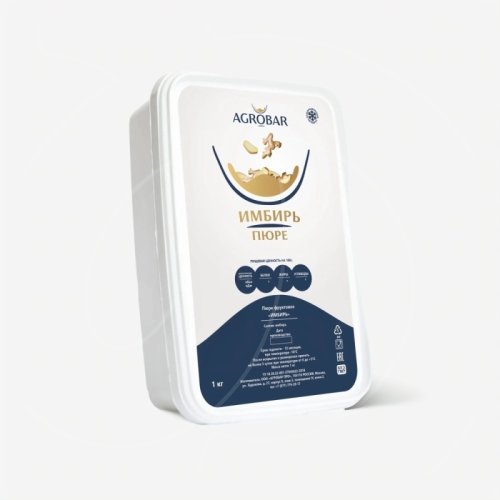 Пюре замороженное без сахара AGROBAR Имбирь 250 г 